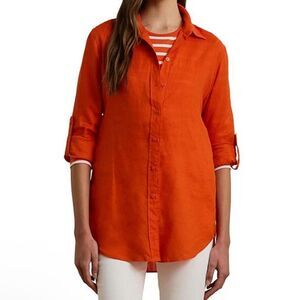 🆕 Lauren Ralph Lauren Black Label Button Down size XL